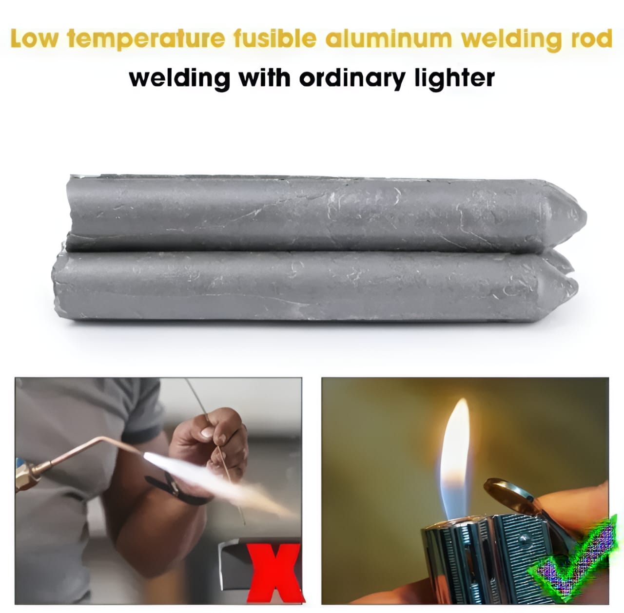 Low Temperature Welding Rods | 3 Pieces