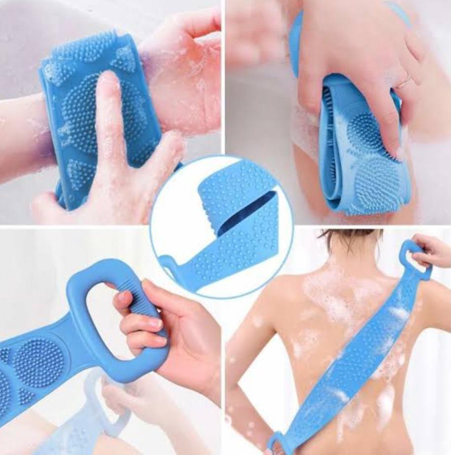 Silicone Back Scrubber Belt for Bathing