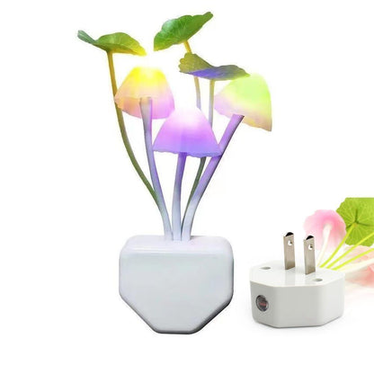 3D LED Light Night Sensor Mushroom Lamp