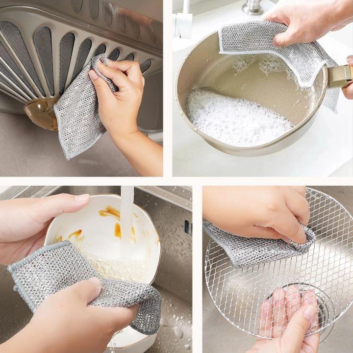 Multipurpose Dishwashing Wire Cloth | 5 Pieces