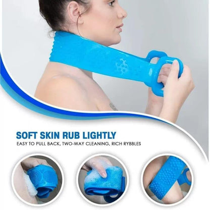 Silicone Back Scrubber Belt for Bathing